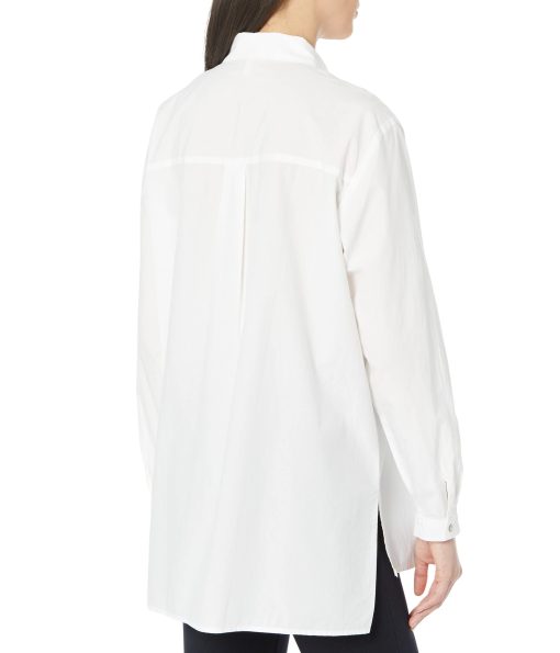 Eileen Fisher Classic Collar Shirt White