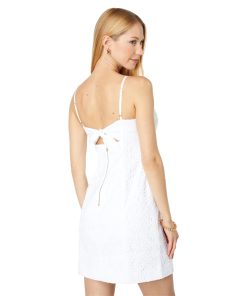 Lilly Pulitzer Shelli Dress Resort White Oversized Pinwheel Eyelet