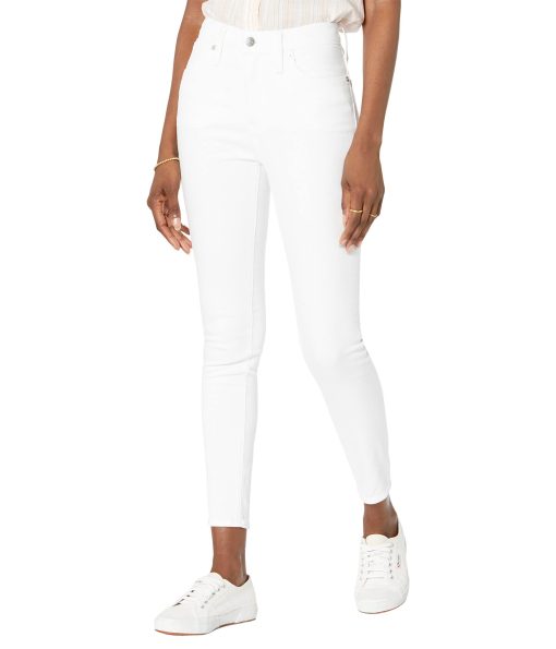 Madewell 9" Mid-Rise Crop Jeans in Pure White Pure White