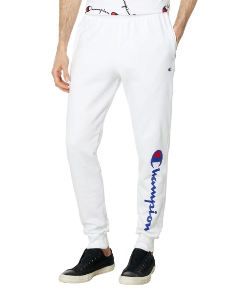 Champion Powerblend Graphic Joggers White