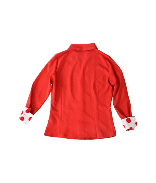 Smart Adaptive Clothing Alana Soul Adaptive Blouse Red/Red Trim