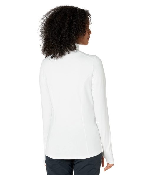 Hot Chillys Micro-Elite Chamois Solid Zip-T White