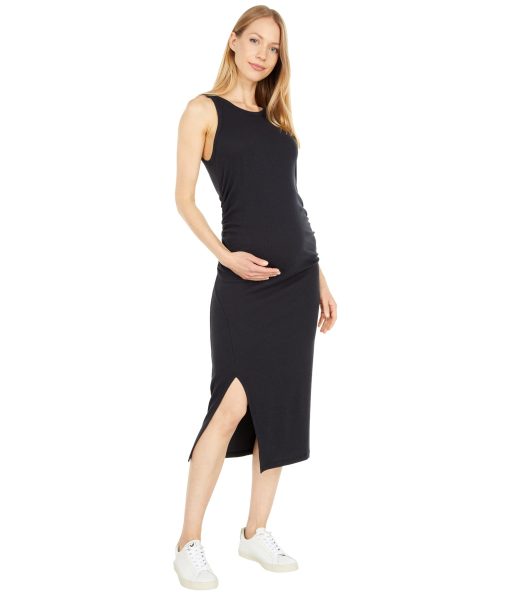 Beyond Yoga Maternity Ease Into It Midi Tank Dress Black