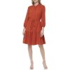 Madewell Challis Button-Front Mini Dress in Tiny Daisy Ground Madder