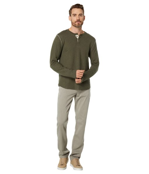 Lucky Brand Duo Fold Henley 310 Olive