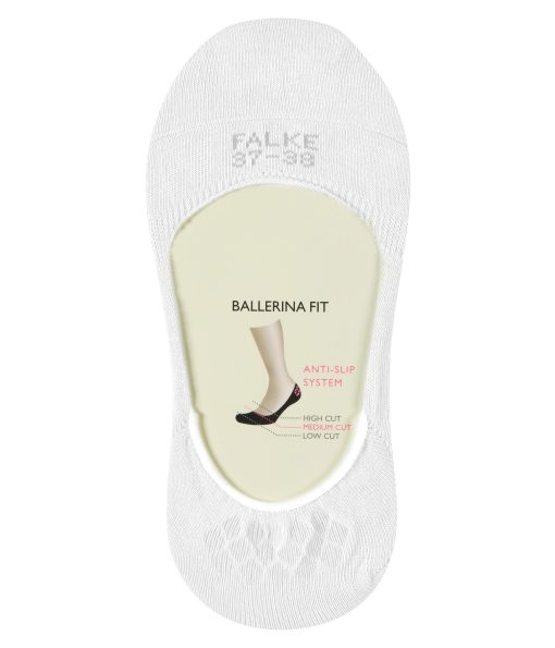 Falke Step Medium Cut No Show Socks White