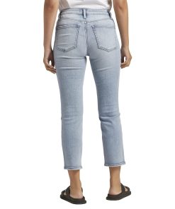 Silver Jeans Co. Most Wanted Mid-Rise Ankle Jeans L63424ECF139 Indigo