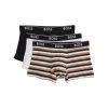 BOSS Power Design Trunks 3-Pack Black/Iconic Stripe/Black