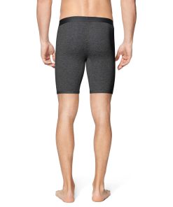 Tommy John Cool Cotton Boxer Brief 8" Charcoal Heather