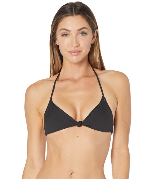 Volcom Simply Seamless Tri Bikini Top Black