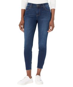 KUT from the Kloth Connie Mid-Rise Ankle Skinny in Giddy Giddy