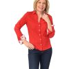 Eileen Fisher Mandarin Collar Calf Length Shirt Bone