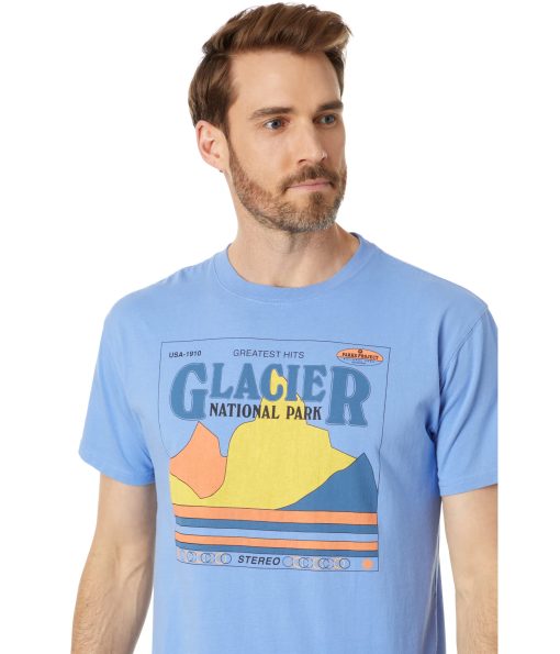 Parks Project Glacier's Greatest Hits Tee Light Blue