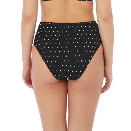 FREYA Jewel Cove - High-Waist Bikini Bottoms Black
