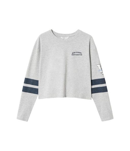 MANGO Kids Sweet T-Shirt (Teen) Grey
