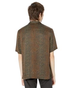 AllSaints Blindspot Short Sleeve Shirt Aged Walnut Brown