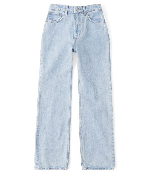 Abercrombie & Fitch Curve Love High Rise 90s Relaxed Jean Light