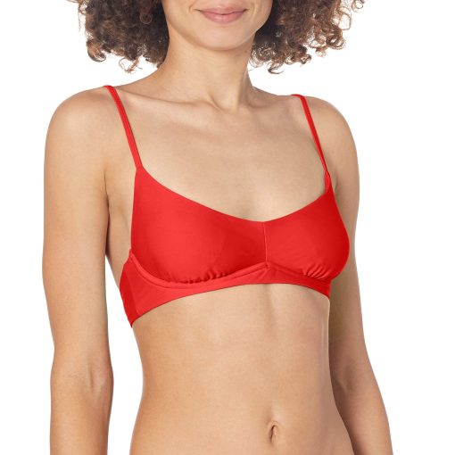Body Glove Women's Standard Smoothies Palmer Underwire Adjustable Bikini Top Swimsuit True Red
