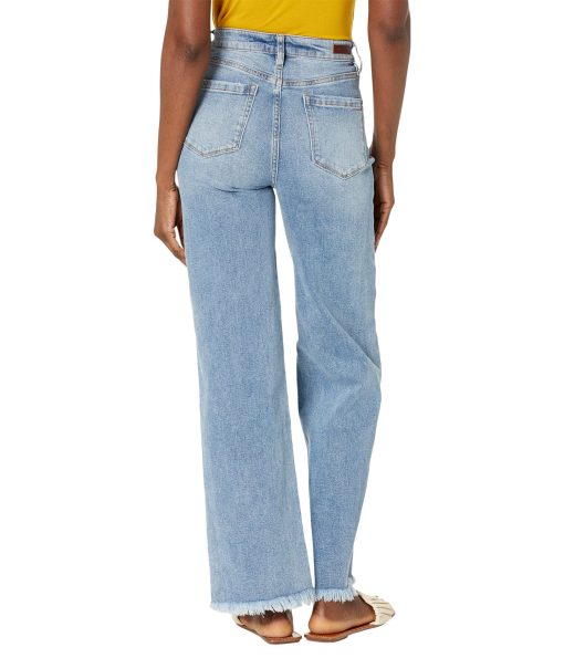 Blank NYC High-Rise Wide Let Sustainable Jeans in Say Something Say Something