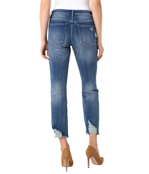 Liverpool Crop Straight Jeans in Kennedy Kennedy