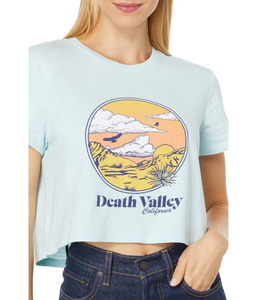Levi's® Womens Cropped Jordie Tee Death Valley Starlight Blue