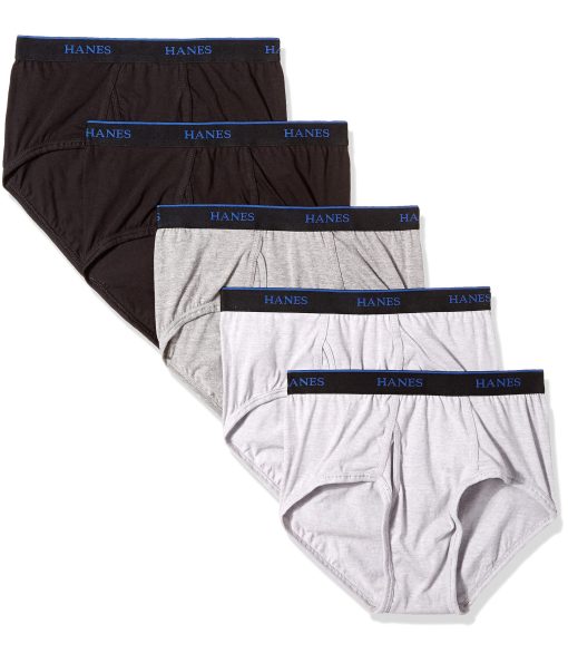 Hanes Men's 5-Pack ComfortBlend Briefs with FreshIQ Assorted