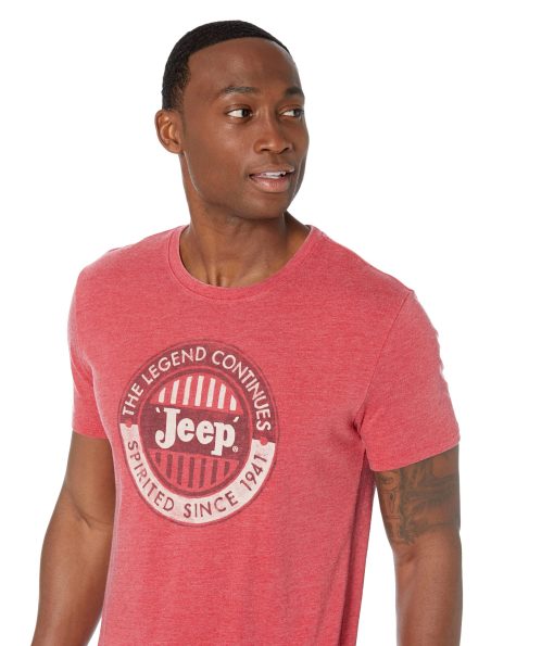 Lucky Brand Jeep Spirited Graphic Tee Tango Red