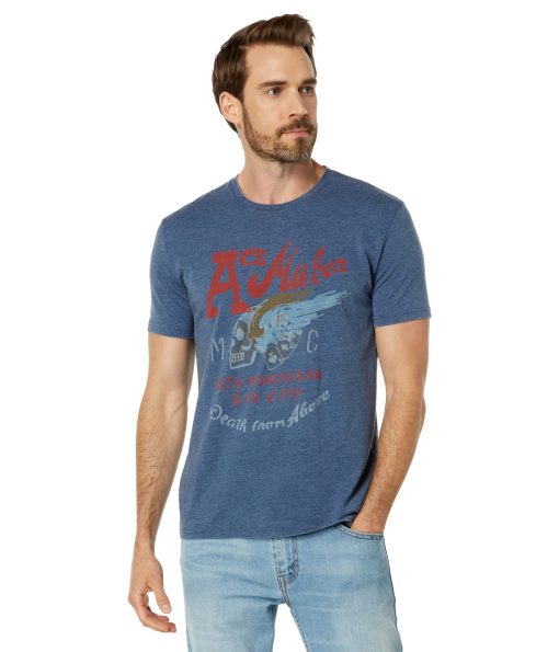 Lucky Brand Ace Maker Graphic Tee Insignia Blue