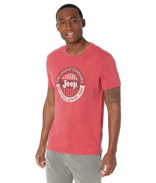 Lucky Brand Jeep Spirited Graphic Tee Tango Red
