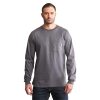 Timberland PRO Big & Tall FR Cotton Core Pocket Logo Long Sleeve T-Shirt Navy
