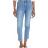 Blank NYC High-Rise Wide Let Sustainable Jeans in Say Something Say Something