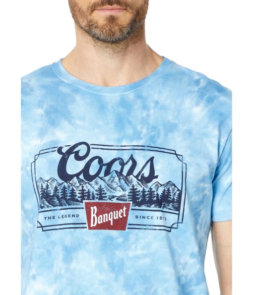 Lucky Brand Coors Banquet Graphic Tee Blue Multi