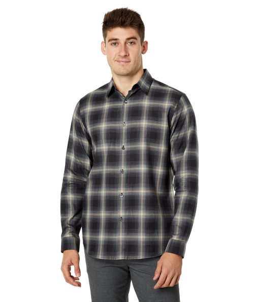 Theory Irving Shade Flanell Black Multi