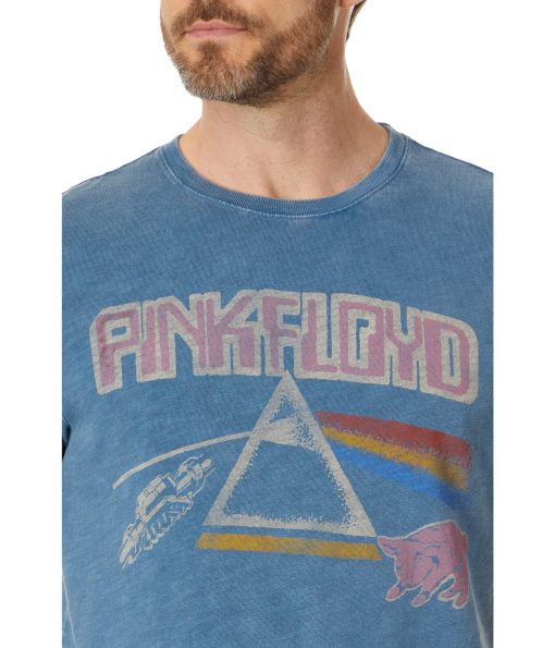 Lucky Brand Pink Floyd Tour Tee Real Teal