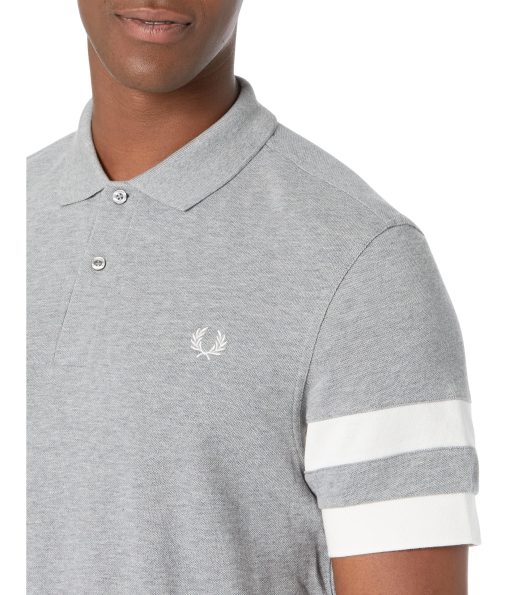 Fred Perry Bold Tipped Polo Shirt Steel Marl